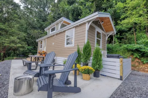 勒孔特臨鴿子河微型小屋 - 小木屋