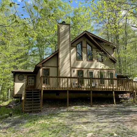 Pocono Lake Chalet w/Hot Tub, Pool Table, & Fire Pit. Pet friendly!