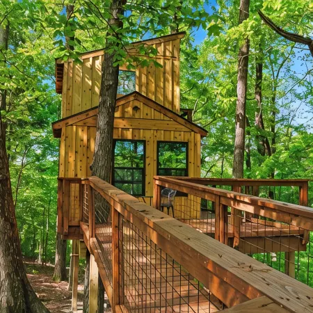 Private Treehouse getaway on Lake Barkley.  Luxury in the trees!