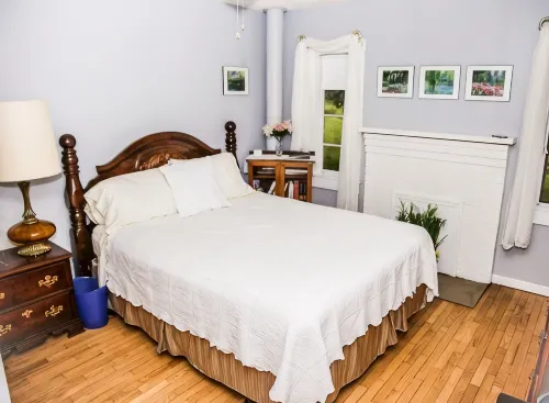 Tranquil sounds of the Dan River heard from the front porch or by the firepit. - Homestays