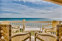 Expansive view of gulf from 2 balconies on private beach - steps from the sand! - 3-Star