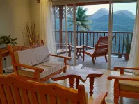 Majestic Villa, breathtaking view of famous Pitons, Ocean and Soufriere Town