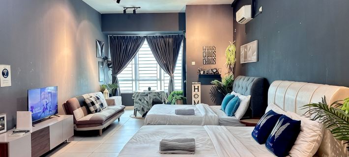 Near Sunway College near | Mount Austin Studio 4-5Pax Hotels in Tebrau