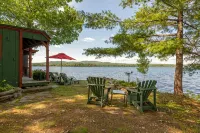 Charming Camp on Water's Edge---Canoe, Loons, Turkeys, Fish and an Eagle - Alphydda