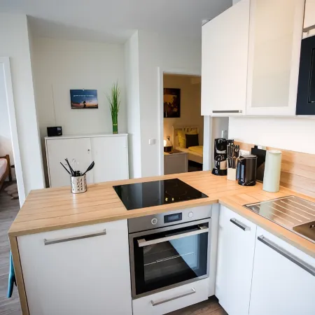 Modern apartment overlooking the dike, in Wremen