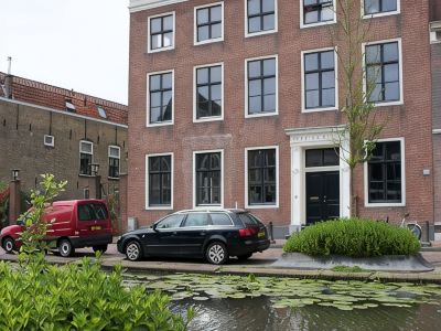 Canal house top floor in historic center Gouda