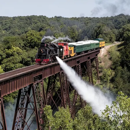Railroad themed 3-bedroom house in Boone The Main Street Station is pet friendly
