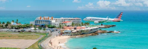 Maho Beach Escape; Sunset Ocean View