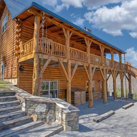 Amazing Mountain Views / Hot Tub / Fireplace / Game Room / Creek / Trails