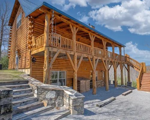 Amazing Mountain Views / Hot Tub / Fireplace / Game Room / Creek / Trails Hotels in Broad River