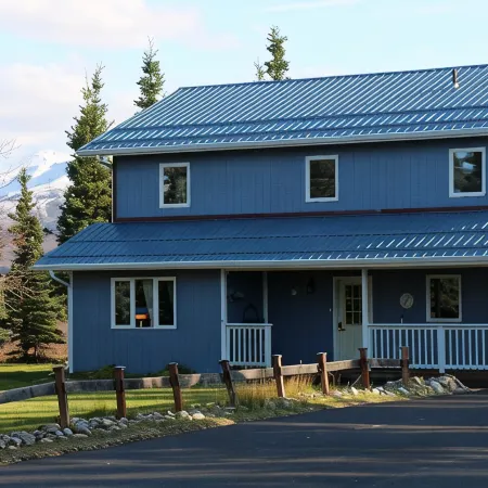 Great views from A Second Home in Denali, vacation rental, close to the Park!