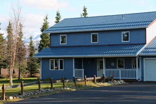 Great views from A Second Home in Denali, vacation rental, close to the Park!