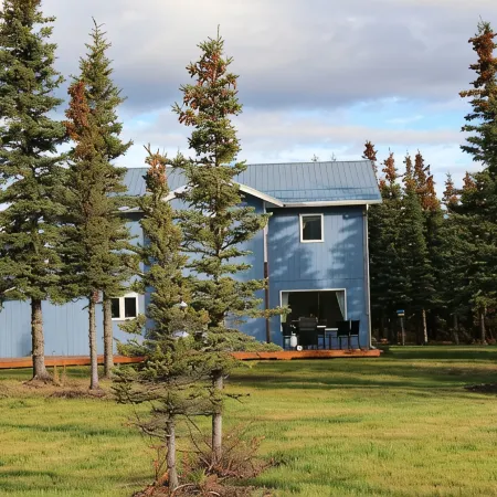 Great views from A Second Home in Denali, vacation rental, close to the Park!