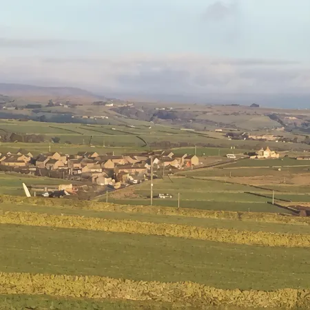 Law Brook Farm cottage with stunning views .