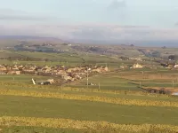 Law Brook Farm cottage with stunning views .