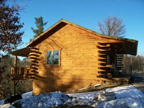 Creekside Amish Log Cabin - Feriehus