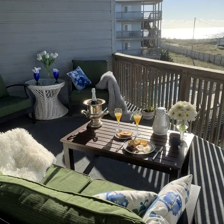 Expansive Ocean View: Private Balcony, Pool, Elevator & Executive Office