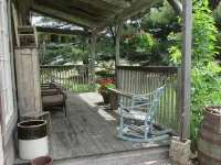 Cabin rental near Cedar Point, Lake Erie, with Hot Tub, Campfire Pit, Gas Grill - 2-Star