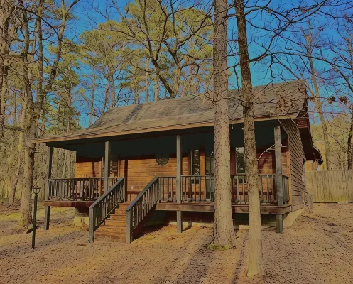 BURNT MALLOW - Couples Cabin - Minutes from Hochatown - Hot Tub - Pet Friendly - 小木屋