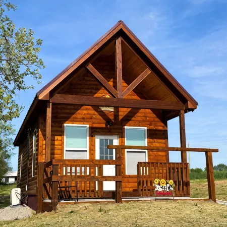 Cabin on Dairy Farm - Near Ark - Feed Grain to Calves and Goats