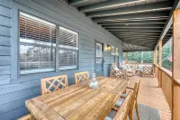 Lakefront Home & Guest House with Two Docks, and Breathtaking Mountain Views!