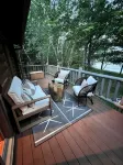 Escape to a Beautiful 4-Bedroom 2-Bath Waterfront Log Home in Danbury, Wisconsin