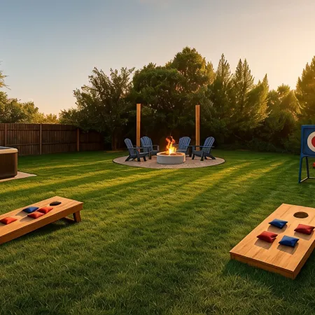 Luxe Escape in DTC << Sleep 16 >> Hot Tub, Fire Pit, Game Room & Home Gym