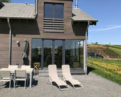 Modern House-new building with a distant view in the National Park, the "Eifelsteig" Hotels in Schleiden