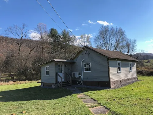 Horns Cabins - Allegheny Cabin by the roadside
