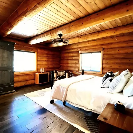 New Build Modern Log Cabin in the Heart of Pine on 2 acres of secluded Forest Отели в г. Пайн