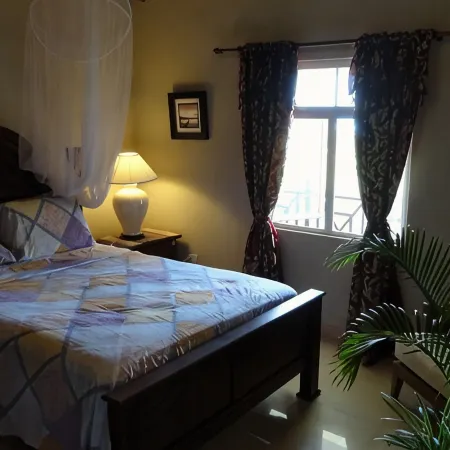 A Luxury, Beach Front, Two Bedroom Suite with large balcony.
