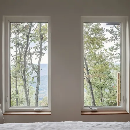 Two Bedroom Modern Tiny House with Bluff Views, Huge Windows!
