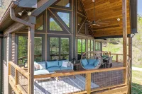 Lakeways A-Frame Near Lake James Game Room · Gym · Golf · Fire Pit · Sleeps 10 - 4-Star