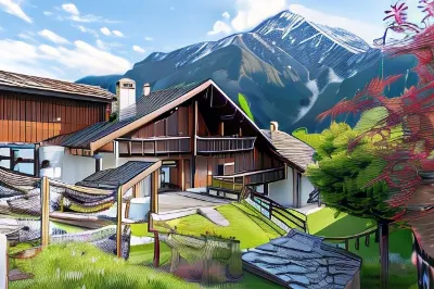 Flat with Garden in Courmayeur - Happy Rentals Hotels near Ru du Moulin