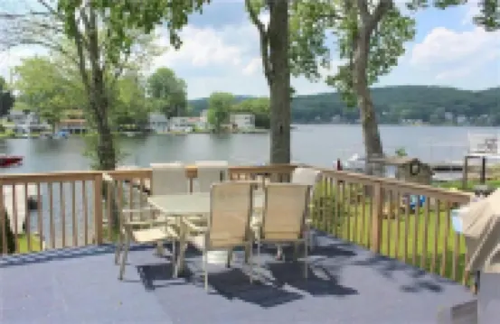 The Cottage at Highland Lake, year-round, waterfront with a boat dock