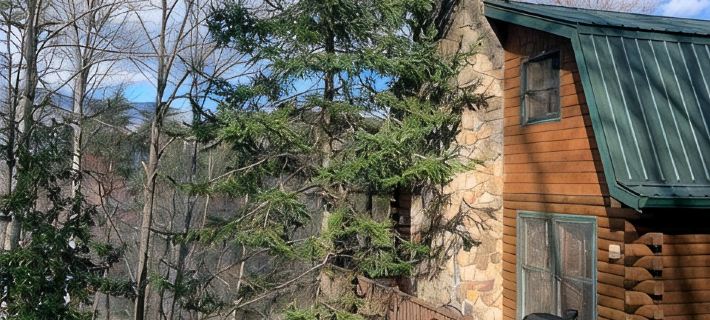 Cozy Mtn Log Cabin, wonderful views, 5 mins from Hayesville town sq, sleeps 8. Hotels in Clay County