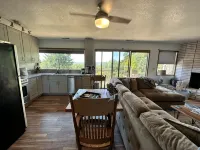 Expansive views of iconic McCullough Bridge, and bay with beautiful sunsets