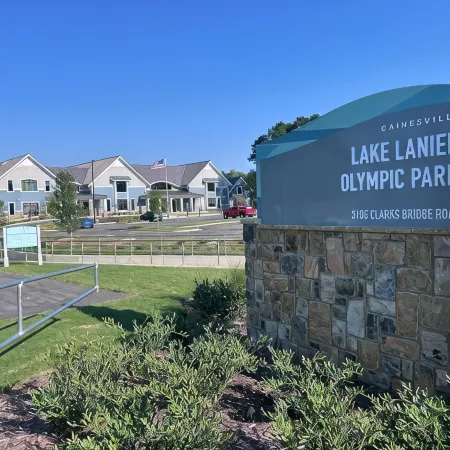 Modern Lake Home with Private Boat Dock with two story Party Deck in Gainesville