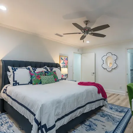 Perfect blend of style and serenity in this 3-br, 2-bath bungalow guest house.