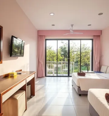 ห้องดีลักซ์เตียงเดี่ยวหรือเตียงคู่