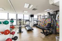 Ark Houses - Flat Luxo Vista-Mar C/ Piscina na Cobertura - Fitnessstudio