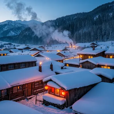 Snow Valley Guanlin Snow Residence Inn - pemandangan pegunungan