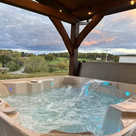 Custom Finger Lakes home near Ithaca with hot tub
