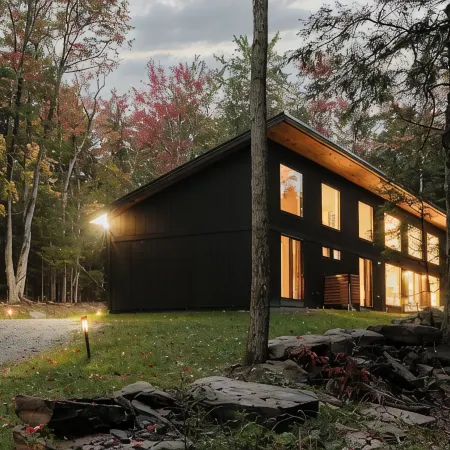 Modern Luxury 2-bedroom house in peaceful Haines Falls with AC, WiFi, Large TVs