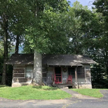 Cabin 3 with beautiful view of Campbell Creek, 2 Bedroom 1 Bath
