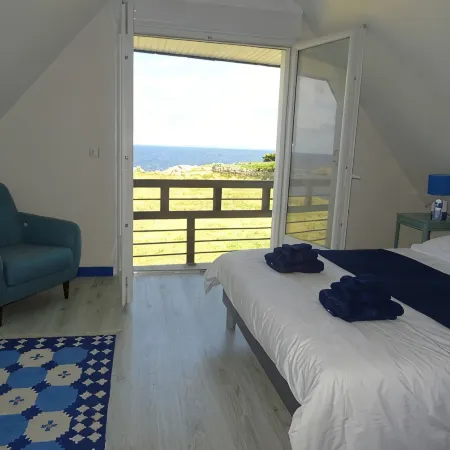 Maison vue mer côte sauvage pointe de la Torche