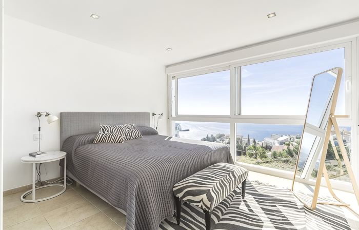 Modern villa with heated swimming pool and breathtaking view