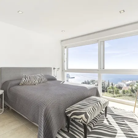 Modern villa with heated swimming pool and breathtaking view