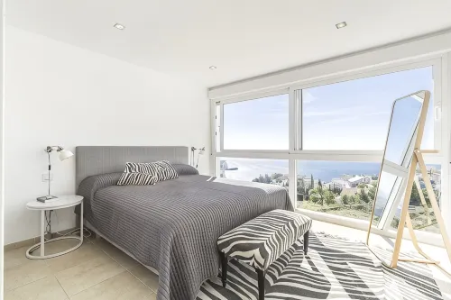 Modern villa with heated swimming pool and breathtaking view