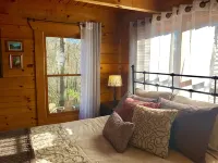 Mountaintop View 1.5 miles from downtown. Hot Tub, WiFi, Fireplace - balcony